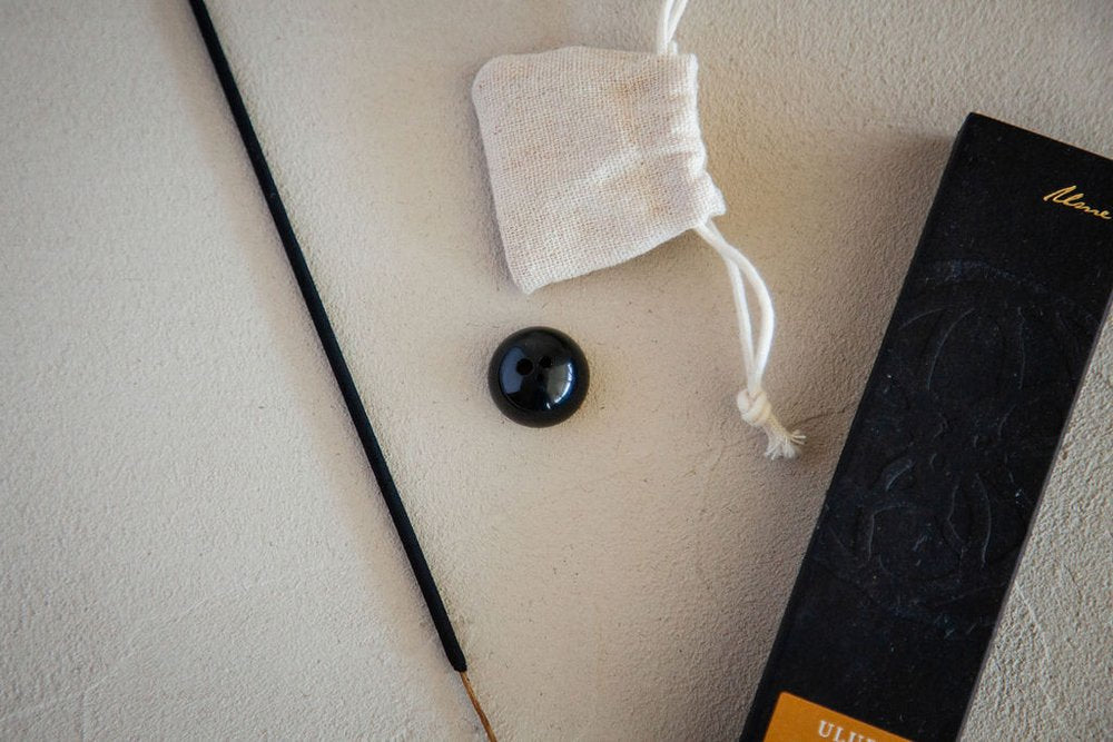 Black Dome Incense Holder